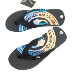 Klapki japonki męskie Quiksilver Molokai. Czarne klapki i japonki męskie Quiksilver, bez wzorów. Za 79.00 zł.