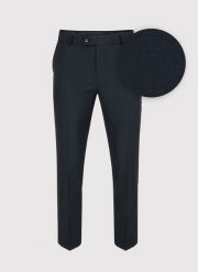 PAKO LORENTE – Granatowe spodnie garniturowe. Niebieskie eleganckie spodnie męskie Pako Lorente, bez wzorów, z poliesteru. Za 159.99 zł.