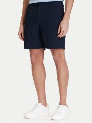 Calvin Klein Szorty materiałowe LV04LF610G Niebieski Straight Fit. Niebieskie szorty męskie Calvin Klein, bez wzorów, z materiału. Za 329.99 zł.