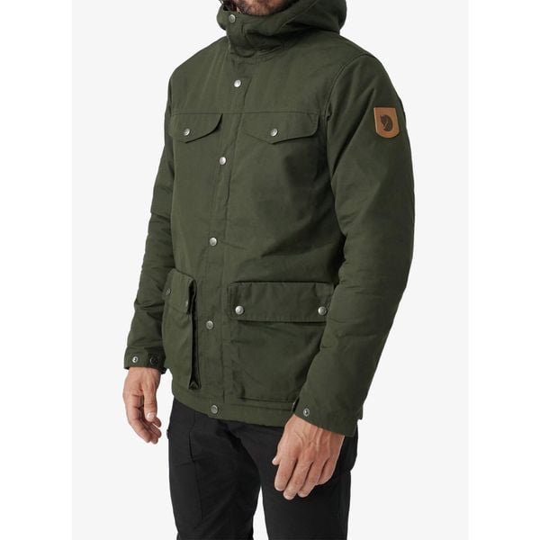 Kurtka męska Fjallraven Greenland Winter Jacket. Zielone kurtki męskie Fjällräven, na zimę, m, bez wzorów, sportowe, bez ramiączek, bez kaptura. Za 1,282.99 zł.