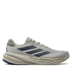 Buty do biegania adidas. Szare buty do biegania męskie ADIDAS, bez wzorów, bez zapięcia, do biegania. Za 399.99 zł.