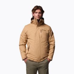 Kurtka ocieplana męska Columbia Oak Harbor Interchange. Brązowe kurtki męskie Columbia, m, bez wzorów, z puchu, sportowe, bez ramiączek, bez kaptura. Za 999.99 zł.