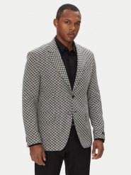 KARL LAGERFELD Marynarka 155106 553115 Szary Regular Fit. Szare marynarki męskie KARL LAGERFELD, m, bez wzorów, z wiskozy. Za 2,029.00 zł.