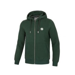 Bluza męska Pitbull rozpinana z kapturem Small Logo. Zielone bluzy z kapturem męskie PITBULL, m, bez wzorów, z kapturem. Za 269.00 zł.
