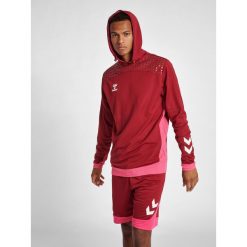 Bluza z kapturem Hummel hmlLEAD poly. Brązowe bluzy nierozpinane męskie HUMMEL, l, bez wzorów, sportowe, bez ramiączek, z kapturem. W wyprzedaży za 167.00 zł.