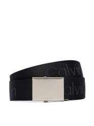 Calvin Klein Pasek Męski Logo Webbing Plaque 38Mm Fixed LV04D7075G Czarny. Czarne paski męskie Calvin Klein, bez wzorów, z materiału. Za 169.99 zł.