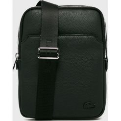 Lacoste - Saszetka. Czarne saszetki męskie marki Lacoste, w paski, z materiału. W wyprzedaży za 359.90 zł.