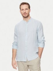 Selected Homme Koszula 16088372 Błękitny Regular Fit. Niebieskie koszule męskie Selected Homme, m, bez wzorów, ze lnu, bez kołnierzyka, bez ramiączek. Za 199.99 zł.