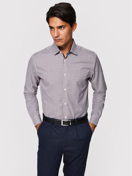 Selected Homme Koszula New Mark 16058640 Kolorowy Slim Fit. Koszule męskie Selected Homme, m, bez wzorów, z bawełny, bez kołnierzyka, bez ramiączek. Za 139.99 zł.