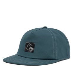 Czapka z daszkiem Quiksilver. Niebieskie czapki męskie Quiksilver, bez wzorów. Za 79.99 zł.