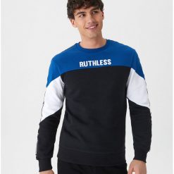 Bluza z napisami - Granatowy. Bluzy nierozpinane męskie marki House. Za 99.99 zł.
