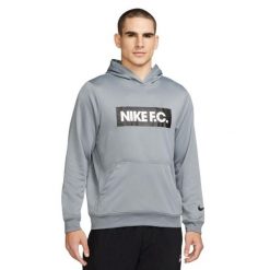 Męska Bluza Z Kapturem DF FC Libero. Szare bluzy nierozpinane męskie Nike, m, bez wzorów, z kapturem. Za 220.99 zł.