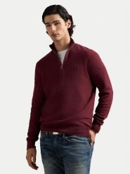 Polo Ralph Lauren Sweter 710932304525 Bordowy Regular Fit. Czerwone kardigany męskie Polo Ralph Lauren, l, bez wzorów, z bawełny, bez ramiączek. Za 839.99 zł.