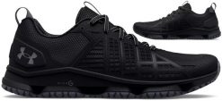 BUTY SPORTOWE MĘSKIE TREKKINGOWE UNDER ARMOUR STRIKEFAST 3024953-001 MG. Buty trekkingowe męskie Under Armour, bez wzorów, bez zapięcia. Za 309.00 zł.