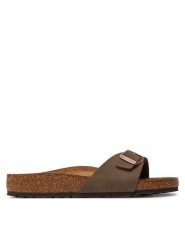 Birkenstock Klapki Madrid 0040091 Brązowy. Brązowe klapki i japonki męskie Birkenstock, bez wzorów, ze skóry. Za 259.99 zł.