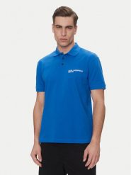 Karl Lagerfeld Jeans Polo A2M17094 Niebieski Regular Fit. Niebieskie koszulki polo męskie Karl Lagerfeld Jeans, m, bez wzorów, z bawełny, bez kołnierzyka, bez ramiączek. Za 169.99 zł.