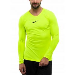Koszulka Termoaktywna Mężczyzna Nike Długi Rękaw Longsleeve Dry Park roz. M. Zielone bielizna termoaktywna męska Nike, l, bez wzorów, z materiału, bez ramiączek, na fitness i siłownię, dri-fit (nike). Za 85.00 zł.