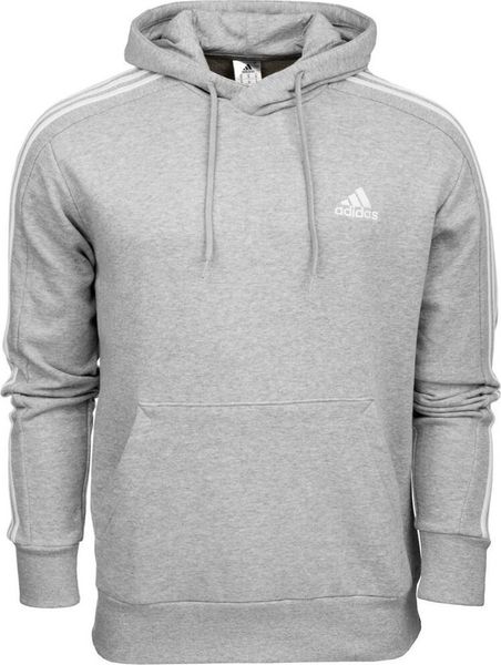 Adidas Bluza męska adidas Essentials French Terry 3-Stripes Hoodie szara IC0437 L. Szare bluzy nierozpinane męskie ADIDAS, l, bez wzorów, bez ramiączek, bez kaptura. Za 203.99 zł.