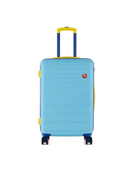 Semi Line Walizka średnia T5844-2 Niebieski. Niebieskie walizki męskie Semi-line, bez wzorów, z tworzywa sztucznego, średnie. Za 199.99 zł.