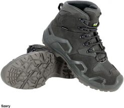 Trzewik outdoorowy DEFENDER OB - oliwkowy 45. Zielone buty trekkingowe męskie Stalco, bez wzorów, bez zapięcia. Za 552.95 zł.