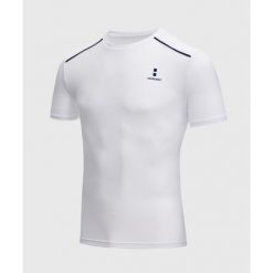 Koszulka sportowa męska Performance. Białe t-shirty sportowe męskie NORDICDOTS, l, bez wzorów, z elastanu, sportowe, bez ramiączek. Za 185.00 zł.