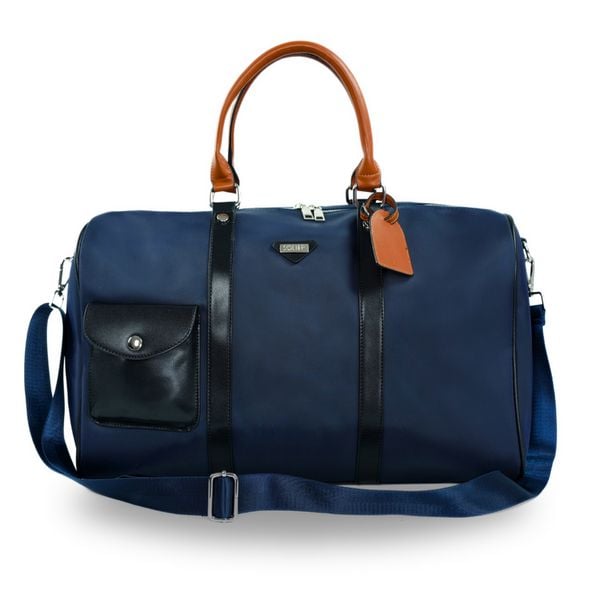 Torba podróżna weekendowa Solier FB49 Barrley granatowa. Torby sportowe męskie Solier, bez wzorów, z materiału, na ramię, duże. Za 148.99 zł.