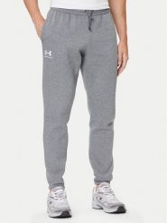 Under Armour Spodnie dresowe UA Essential Fleece Jogger 1373882 Szary Regular Fit. Szare spodnie dresowe męskie Under Armour, bez wzorów, z bawełny. Za 239.99 zł.