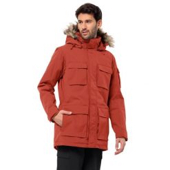 Kurtka męska Jack Wolfskin Glacier Canyon Parka. Brązowe kurtki męskie Jack Wolfskin, m, bez wzorów, sportowe, bez ramiączek, bez kaptura. Za 1,259.00 zł.