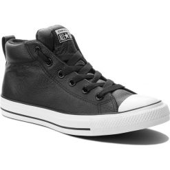 Trampki CONVERSE - Ct Street Mid 143727C Black/White. Czarne trampki męskie Converse, z gumy, klasyczne. W wyprzedaży za 249.00 zł.