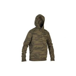 Bluza myśliwska z kapturem SG500 Cam Halftone. Zielone bluzy nierozpinane męskie SOLOGNAC. Za 129.99 zł.