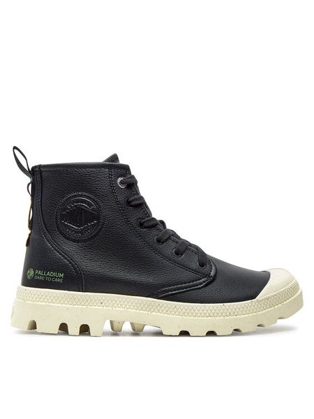 Palladium Trampki 74378-008-M Czarny. Czarne trampki męskie Palladium, bez wzorów, ze skóry, bez zapięcia. Za 329.99 zł.