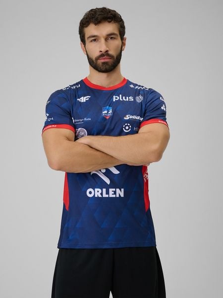 4F Koszulka meczowa replika wyjazdowa z sezonu 2025/26 męska 4F x ZAKSA Kędzierzyn-Koźle - granatowa XL. Niebieskie t-shirty męskie 4f, l, bez wzorów, z dzianiny, sportowe, bez ramiączek. Za 179.99 zł.
