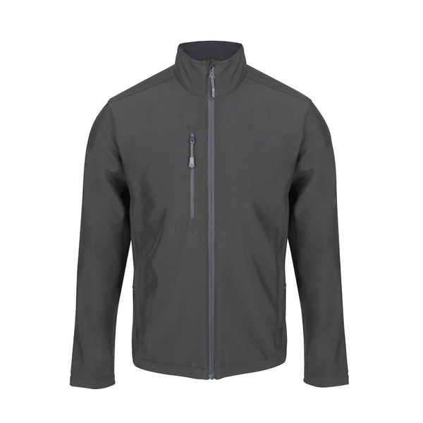 Męski Softshell Honestly Made. Szare kurtki softshell męskie Regatta, m, bez wzorów, z softshellu, bez kaptura, trekkingowe. Za 253.99 zł.