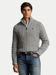 Polo Ralph Lauren Sweter 710810841002 Szary Regular Fit. Szare kardigany męskie Polo Ralph Lauren, m, bez wzorów, z bawełny, bez ramiączek. Za 949.99 zł.