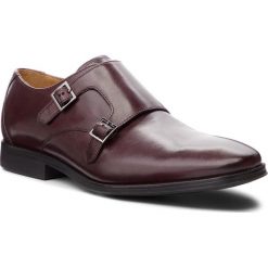 Półbuty CLARKS - Gilman Step 261362167 Burgundy Leather. Czerwone eleganckie półbuty męskie Clarks, z materiału, eleganckie. W wyprzedaży za 279.00 zł.