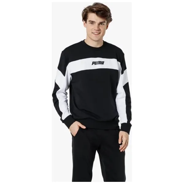 Puma Bluza Rebel Crew Tr , czarny, rozmiar XL. Czarne bluzy nierozpinane męskie Puma, m, bez wzorów, z bawełny, eleganckie, bez ramiączek, bez kaptura. W wyprzedaży za 199.99 zł.