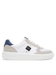 Blauer Sneakersy S5BUCK02/MES Biały. Białe buty sportowe na co dzień męskie Blauer, m, bez wzorów, ze skóry, bez ramiączek, bez kaptura. Za 319.99 zł.
