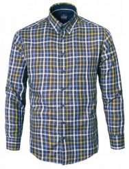 Lekko Taliowana Koszula Sportowa, Button Down - Pako Jeans - Kolorowa Kratka. Koszule męskie Pako Jeans, l, bez wzorów, z bawełny, bez kołnierzyka, bez ramiączek. Za 185.00 zł.