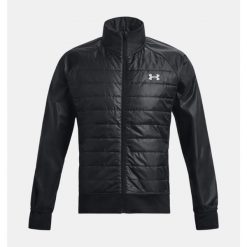 Kurtka Under Armour Storm Insulated Run Hybrid Czarna. Czarne kurtki męskie Under Armour, m, bez wzorów, z syntetyku, sportowe, bez ramiączek, bez kaptura. Za 343.05 zł.