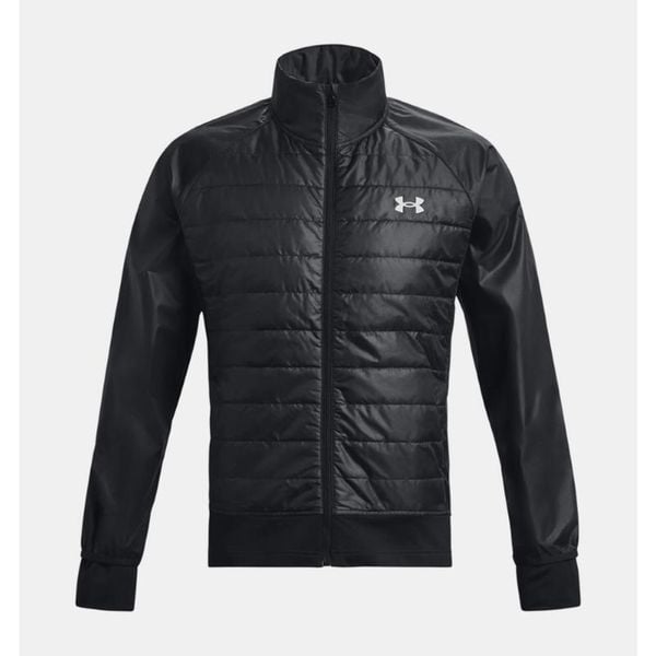 Kurtka Under Armour Storm Insulated Run Hybrid Czarna. Czarne kurtki męskie Under Armour, m, bez wzorów, z syntetyku, sportowe, bez ramiączek, bez kaptura. Za 343.05 zł.