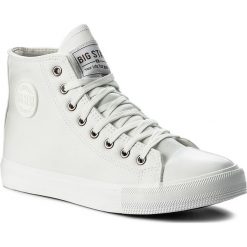 Trampki BIG STAR - Y174041F White. Białe trampki męskie Big Star, z gumy, eleganckie. Za 109.00 zł.