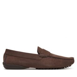 Mokasyny Pollini. Brązowe mokasyny męskie Pollini, bez zapięcia. Za 799.99 zł.