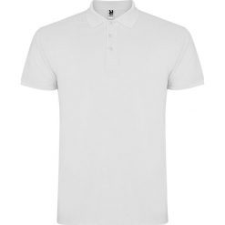 Męska Koszulka Polo Star. Białe koszulki polo męskie ROLY, m, bez wzorów, retro, bez kołnierzyka, bez ramiączek. Za 57.99 zł.