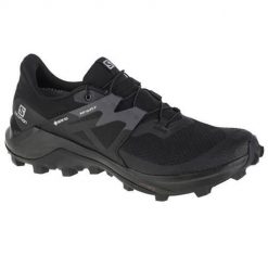 Buty do biegania męskie Salomon Wildcross 2 Gtx. Czarne buty do biegania męskie Salomon, bez wzorów, z gumy, bez zapięcia, do biegania. Za 756.00 zł.
