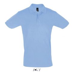 Polo Sol's Perfect. Niebieskie koszulki polo męskie SOL'S, m, bez wzorów, eleganckie, bez kołnierzyka, bez ramiączek. Za 109.00 zł.