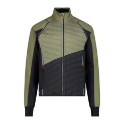 Kurtka męska turystyczna CMP 30A2647. Zielone kurtki softshell męskie CMP, l, bez wzorów, z softshellu, z kapturem, trekkingowe. Za 359.99 zł.