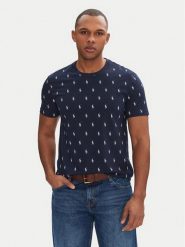 Polo Ralph Lauren T-Shirt 714899612006 Granatowy Regular Fit. Niebieskie koszulki polo męskie Polo Ralph Lauren, m, bez wzorów, z bawełny, bez kołnierzyka, bez ramiączek. Za 269.99 zł.