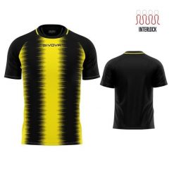Givova Stripe Sport T-shirt Żółto-Czarny XL - Oddychający i Zrównoważony. Czarne t-shirty sportowe męskie Givova, xl, bez wzorów, sportowe, bez ramiączek. Za 149.99 zł.
