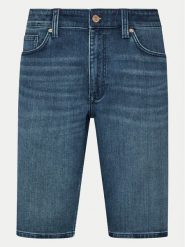 S.Oliver Szorty jeansowe 2142321 Niebieski Regular Fit. Niebieskie szorty męskie S.Oliver, bez wzorów, z bawełny. Za 129.99 zł.