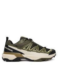 Salomon Trekkingi X Ultra 360 Edge Gtx L49097900 Zielony. Zielone buty trekkingowe męskie Salomon, bez wzorów, z materiału, bez zapięcia, trekkingowe. Za 639.99 zł.